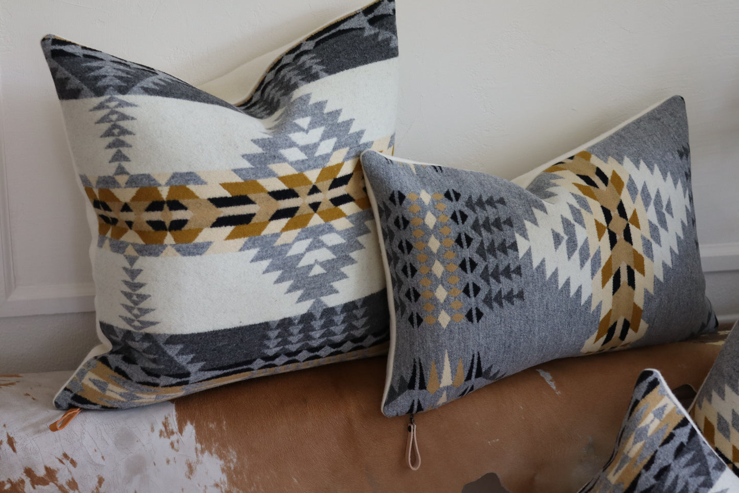 Rancho Arroyo Wool Pillow Cover – Southwestern Geometric Jacquard