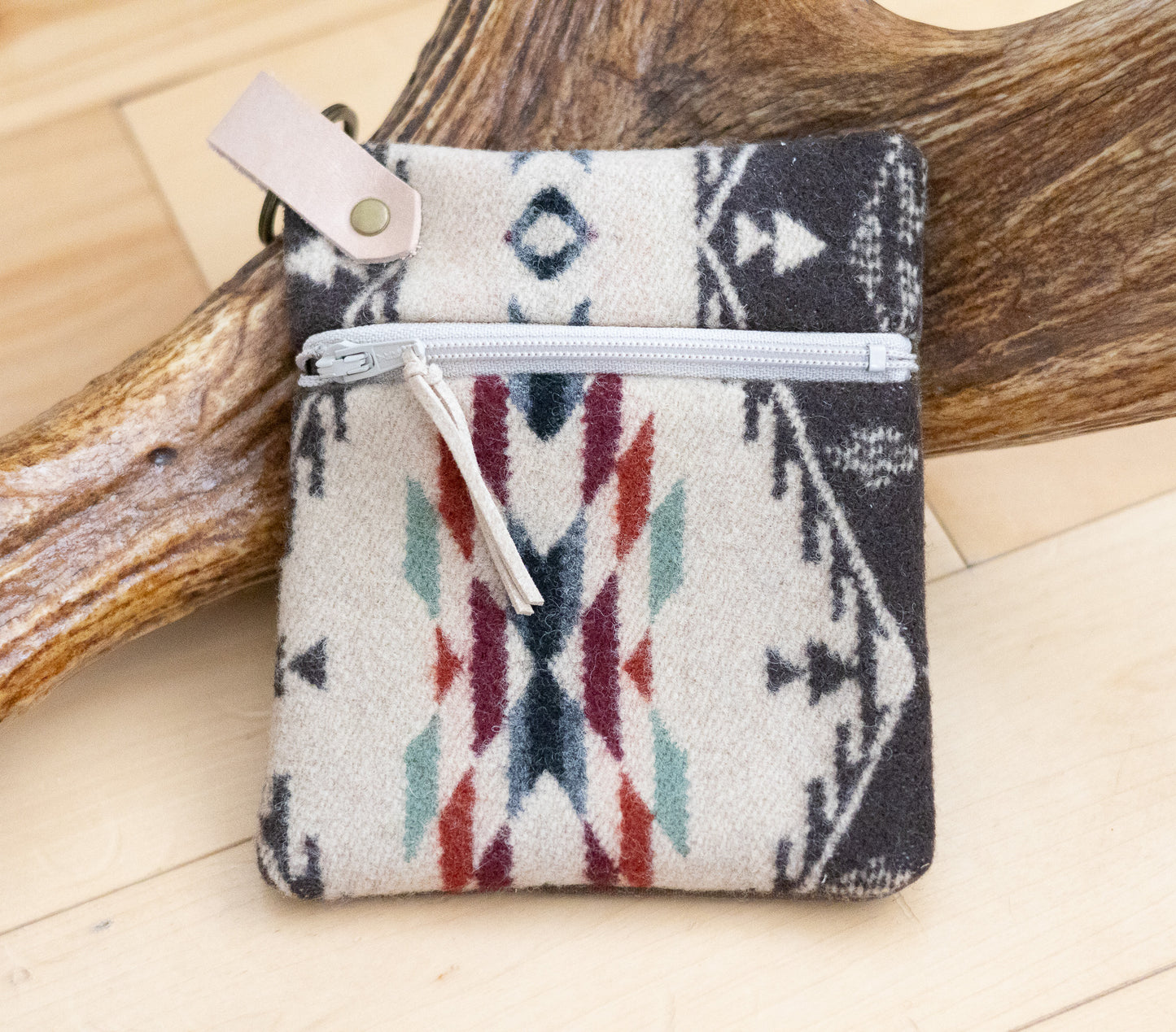 Mini Wool Wallet – Handcrafted Southwestern Design