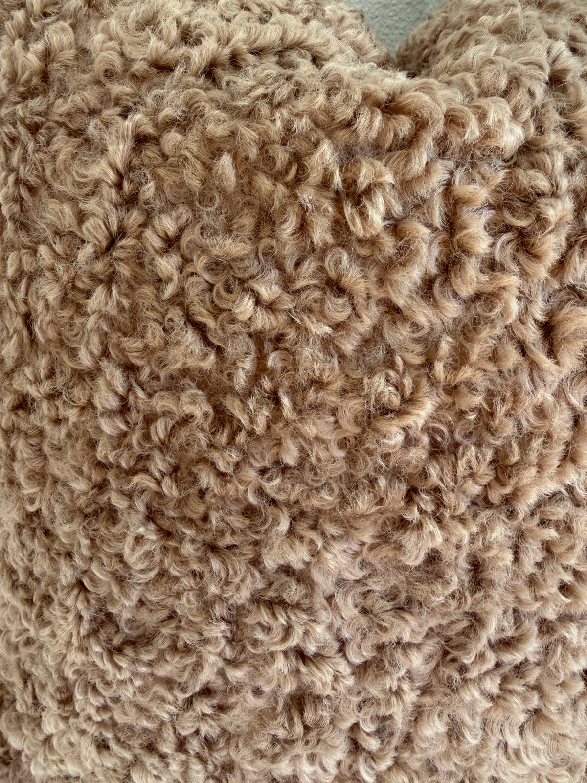 Brown Boucle Pillow Cover – 18-inch Textured Neutral
