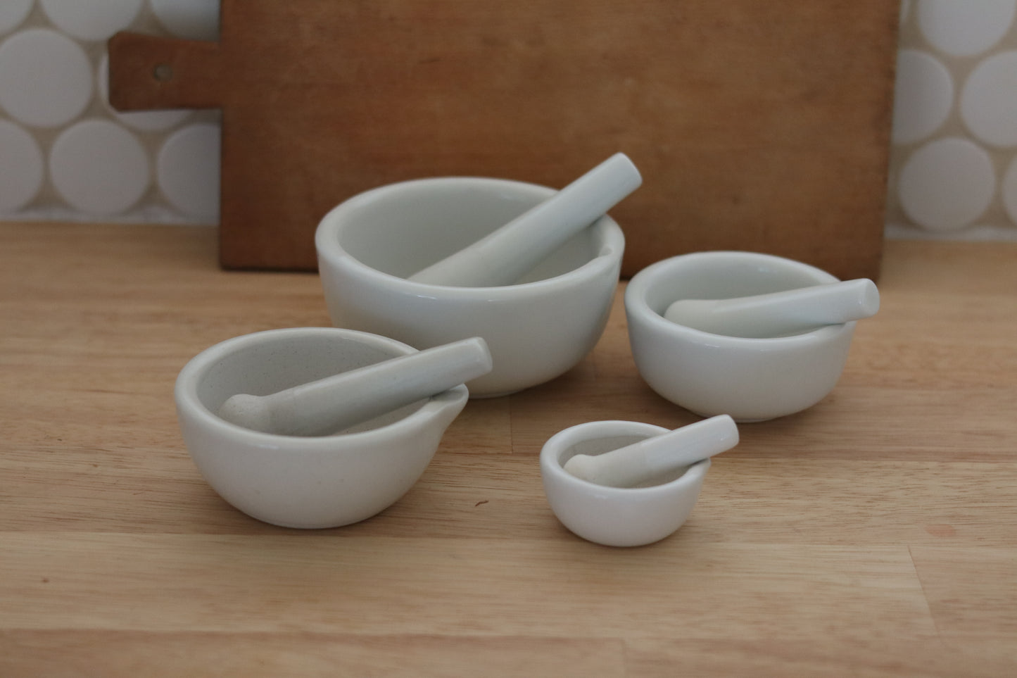 Vintage Ceramic Mortar & Pestle Collection