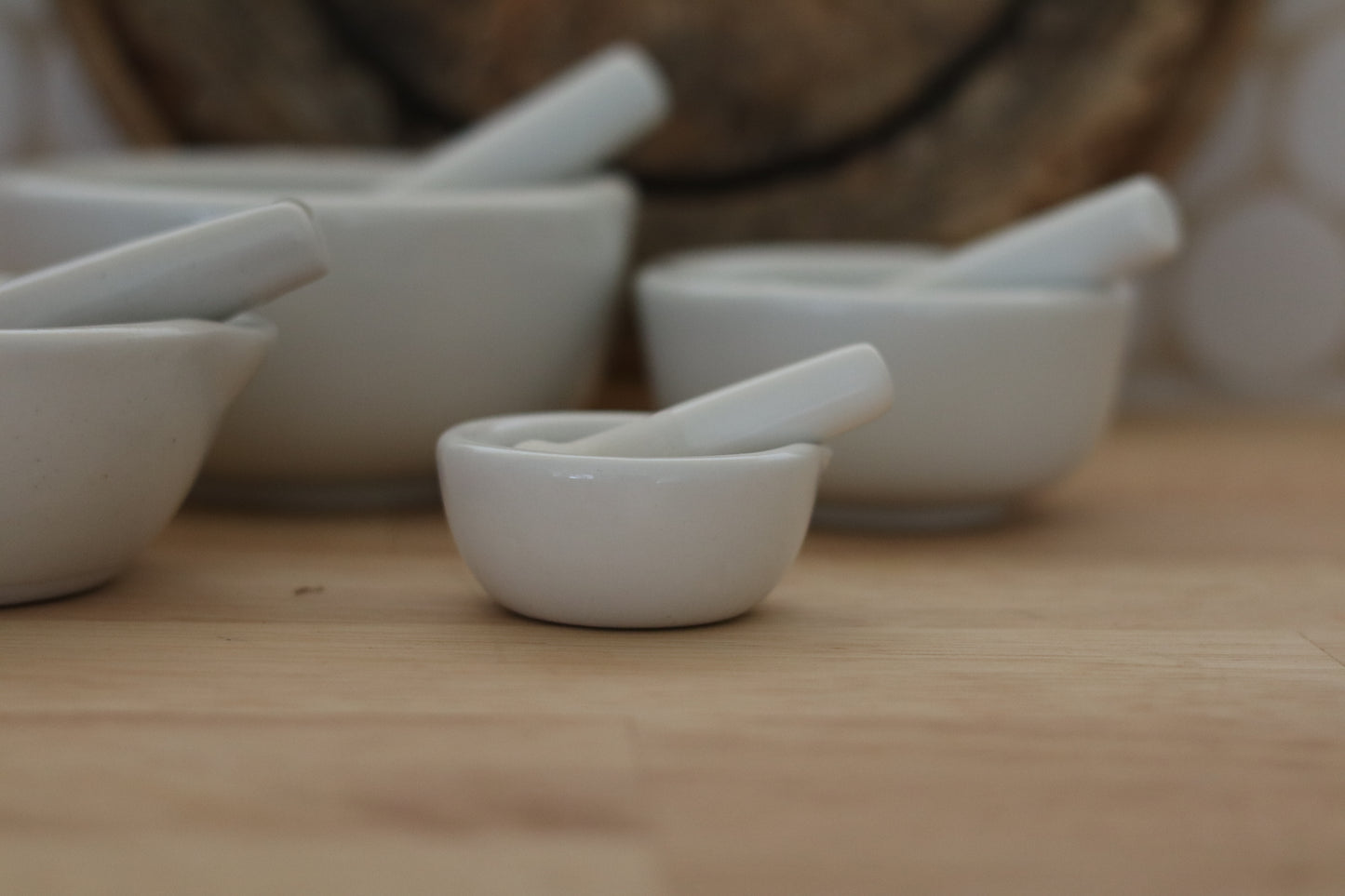 Vintage Ceramic Mortar & Pestle Collection