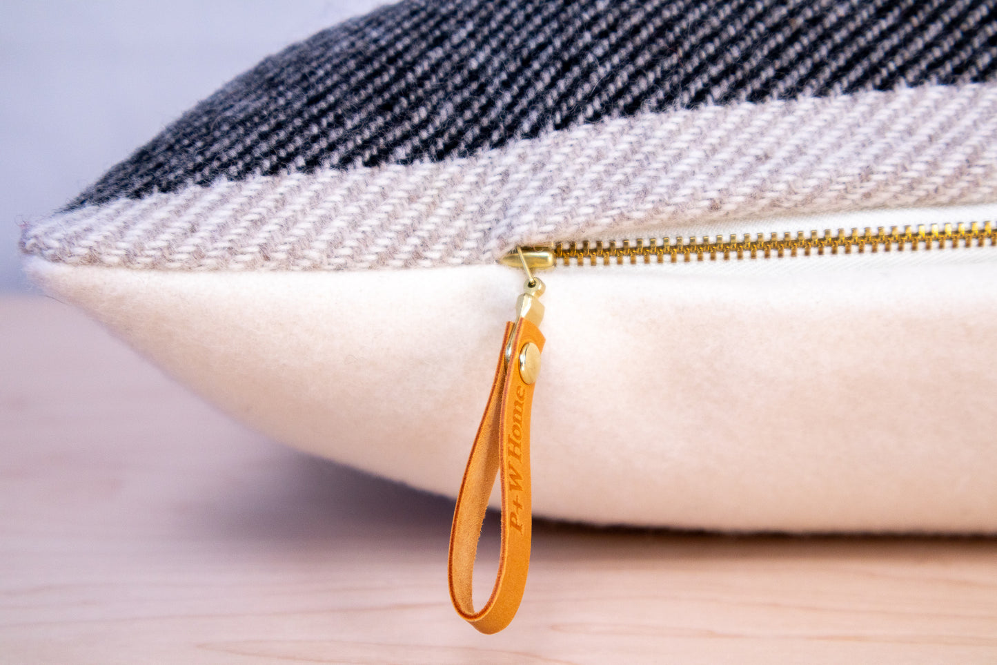 Glacier National Park White Long Lumbar Pillow Cover – Final Edition | Retired Eco-Wise Wool