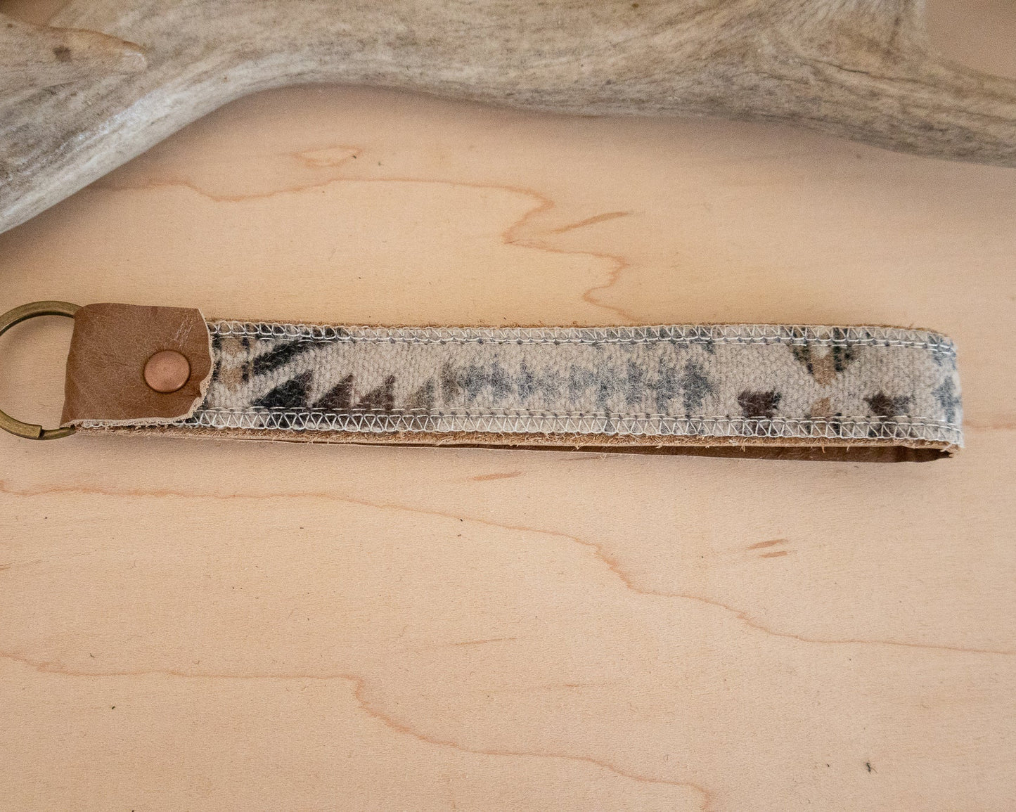 Wool Key Fob Wristlet – Southwestern Wool & Leather