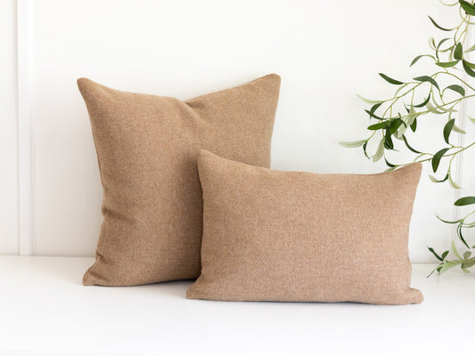 Heathered Camel Washable Wool Pillow Cover – Eco-Wise® Washable Wool