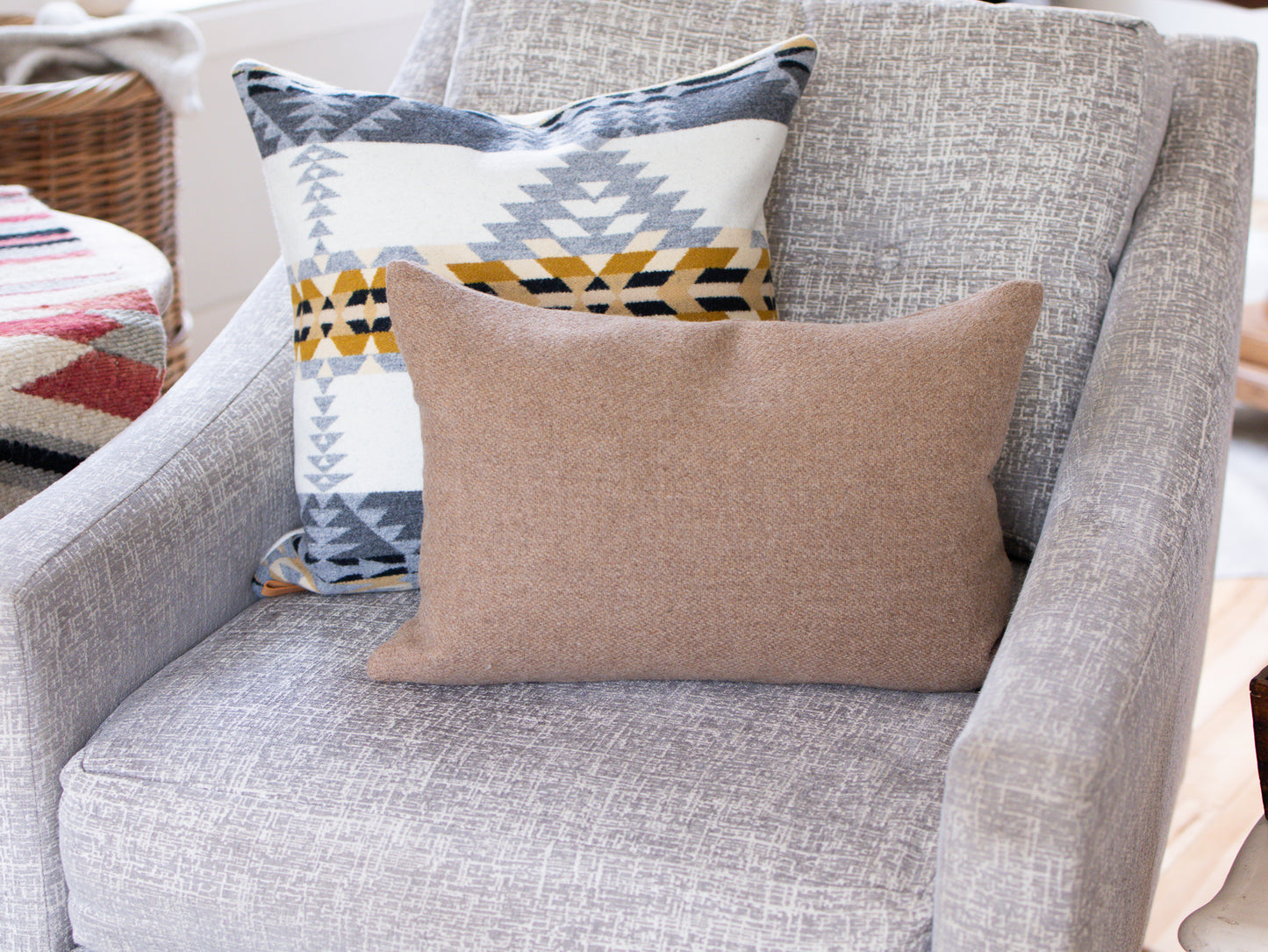 Heathered Camel Washable Wool Pillow Cover – Eco-Wise® Washable Wool