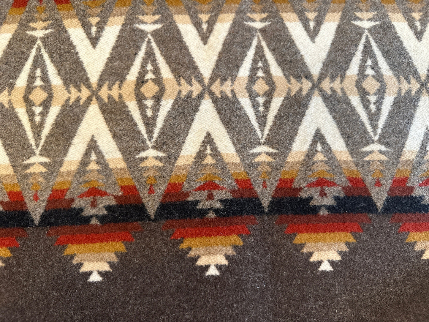 Pacific Crest Brown Wool Pillow Cover – Made-to-Order