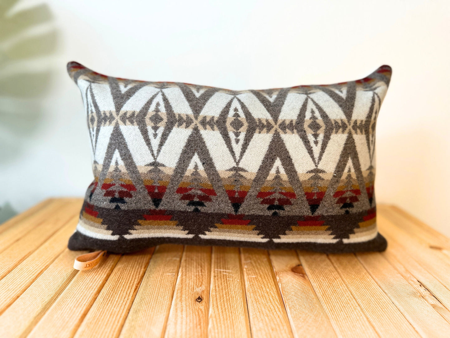 Pacific Crest Brown Wool Pillow Cover – Made-to-Order