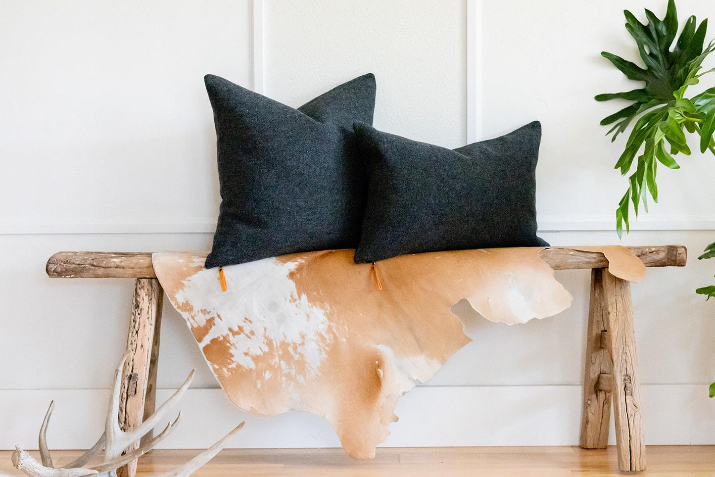 Charcoal Gray Wool Pillow Cover – Washable Pendleton® Eco-Wise Wool Cushion