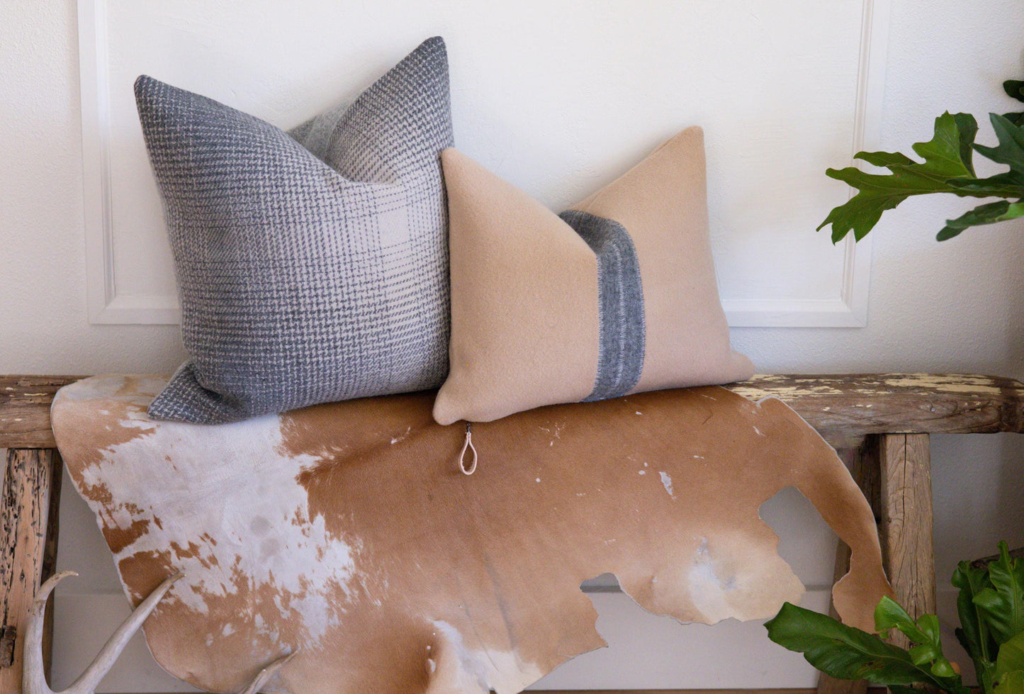 Gray & Bone Ombre Wool Pillow Cover – Washable Eco-Wise Wool