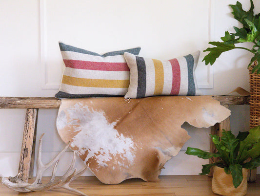 National Park Wool Pillow Cover in Glacier Park White – Eco-Wise Washable Wool