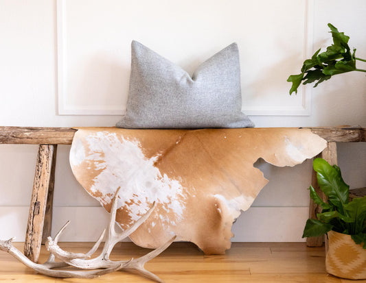 Gray Heather Wool Pillow Cover – Washable Pendleton® Eco-Wise Wool Cushion