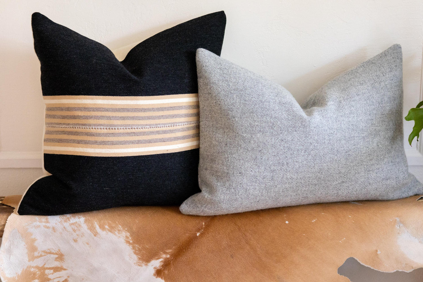 Gray Heather Wool Pillow Cover – Washable Pendleton® Eco-Wise Wool Cushion