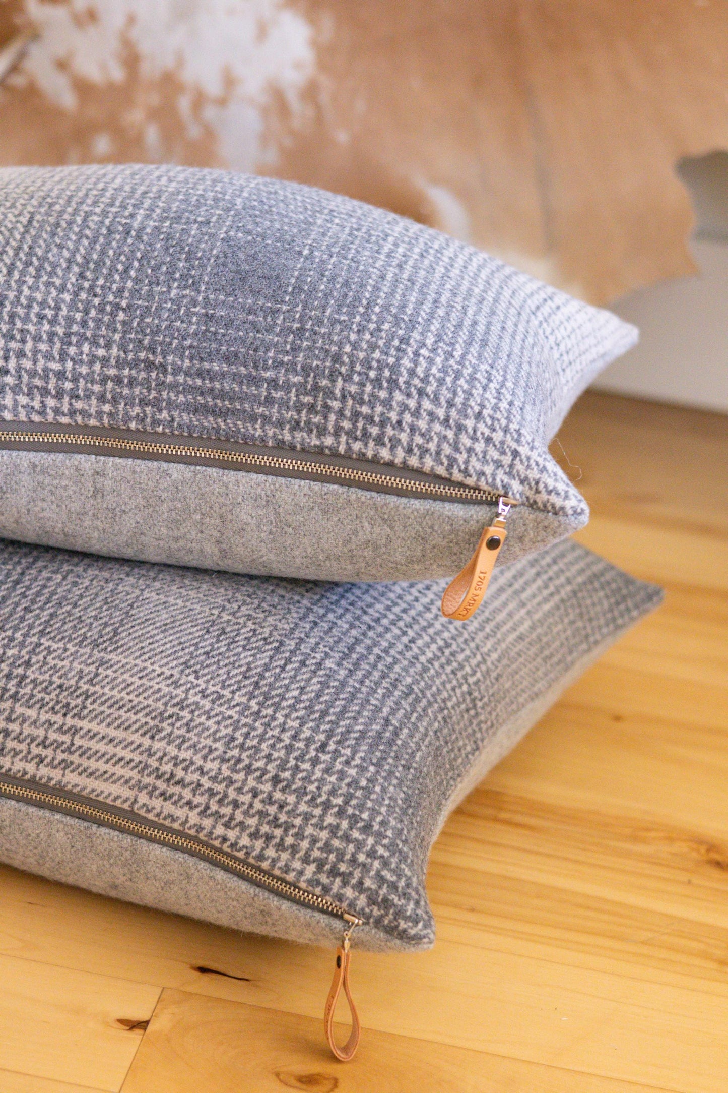 Gray & Bone Ombre Wool Pillow Cover – Washable Eco-Wise Wool