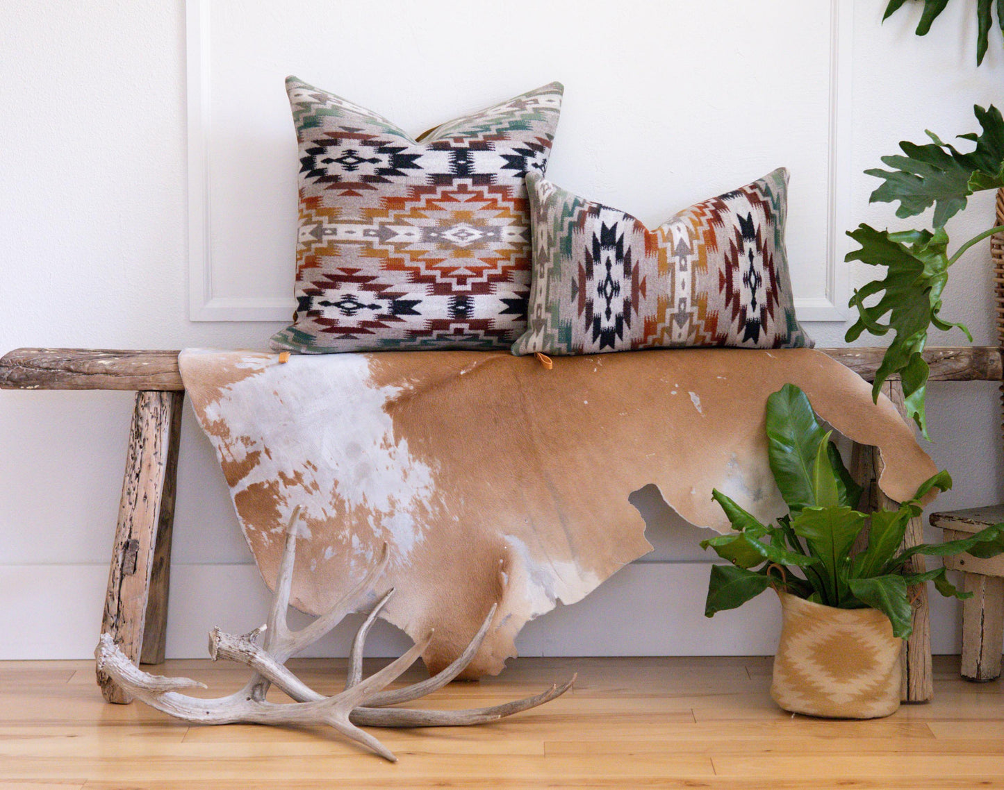 Mesilla Geometric Wool Pillow Cover – Southwestern Throw Accent Pillow