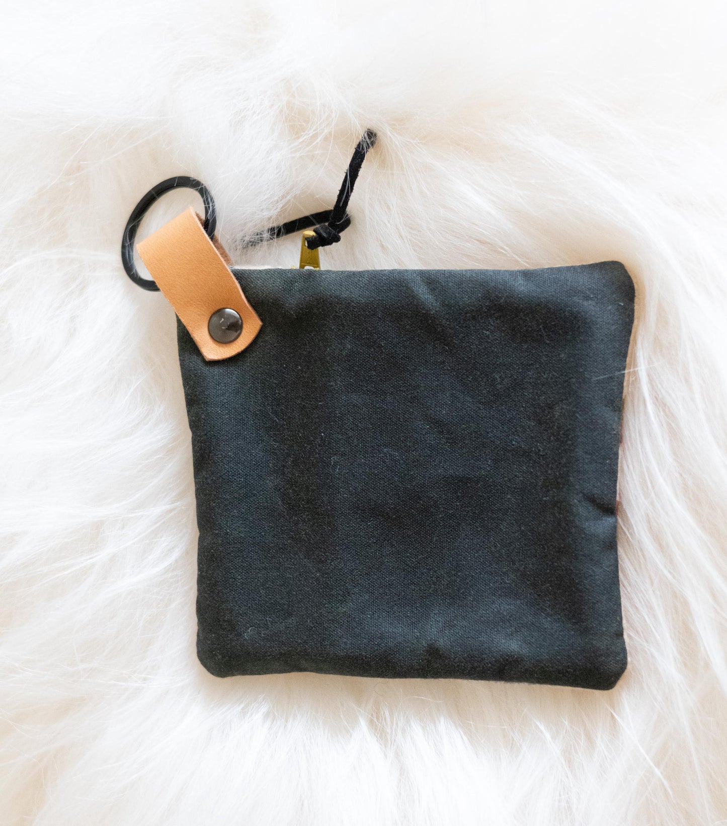 Handmade Wool Zippered Coin Purse: Southwestern Style