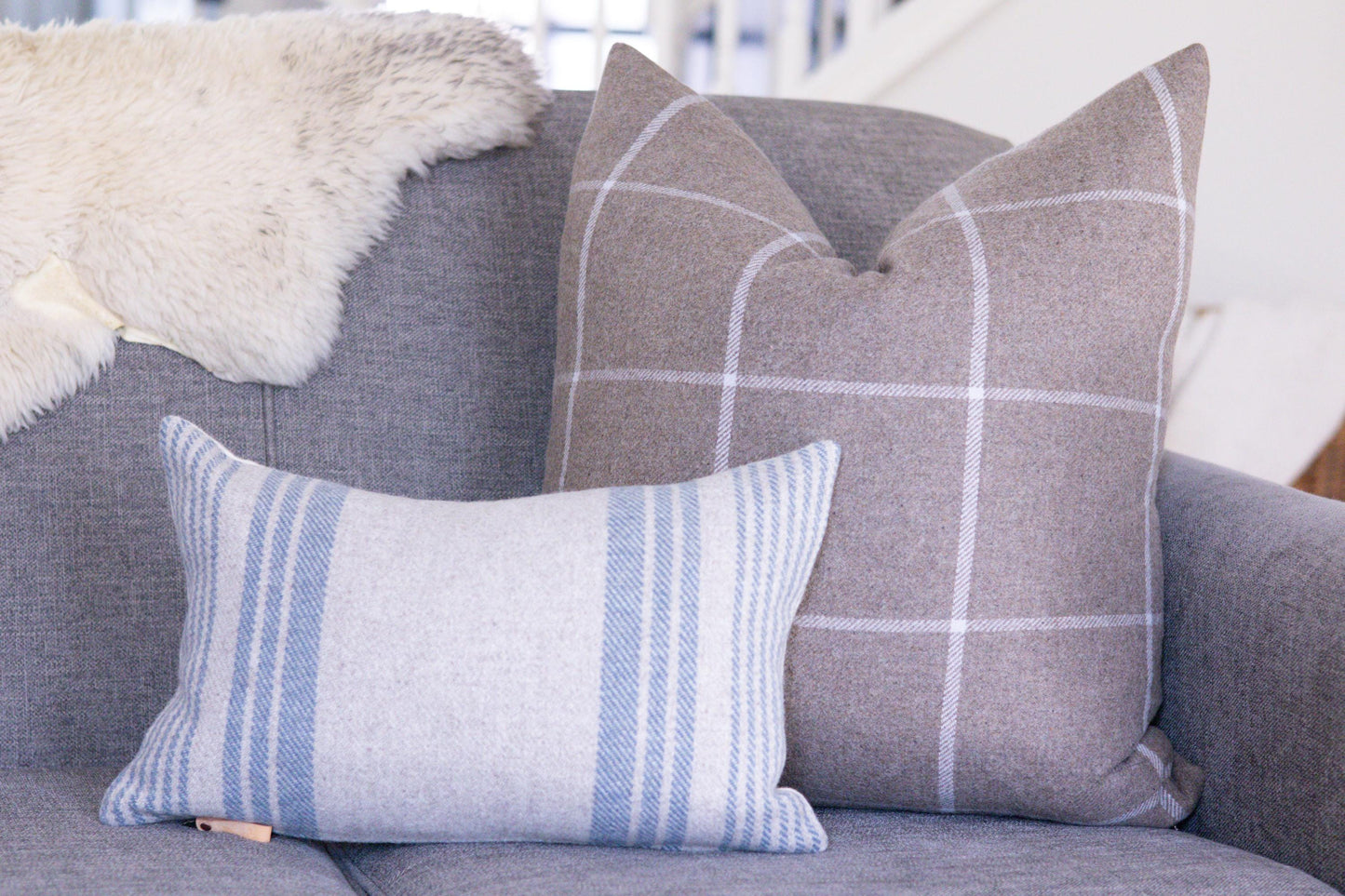 Irving Stripe Wool Pillow Covers – Ready to Ship Washable Pendleton® Eco-Wise Wool