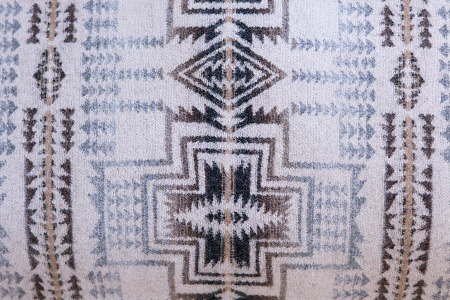 Close up of Pendleton Harding Star Wool Fabric