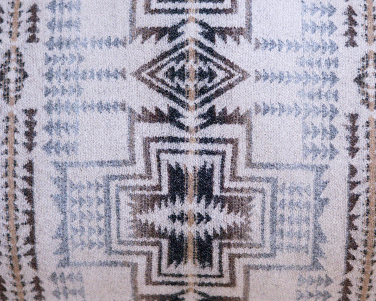 Close up of Pendleton Harding Star Wool Fabric