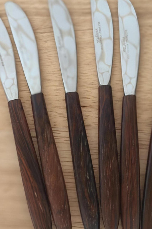 Vintage Roy Blohm Swedish Fruit Knives Set - MCM wood handled Kitchenware