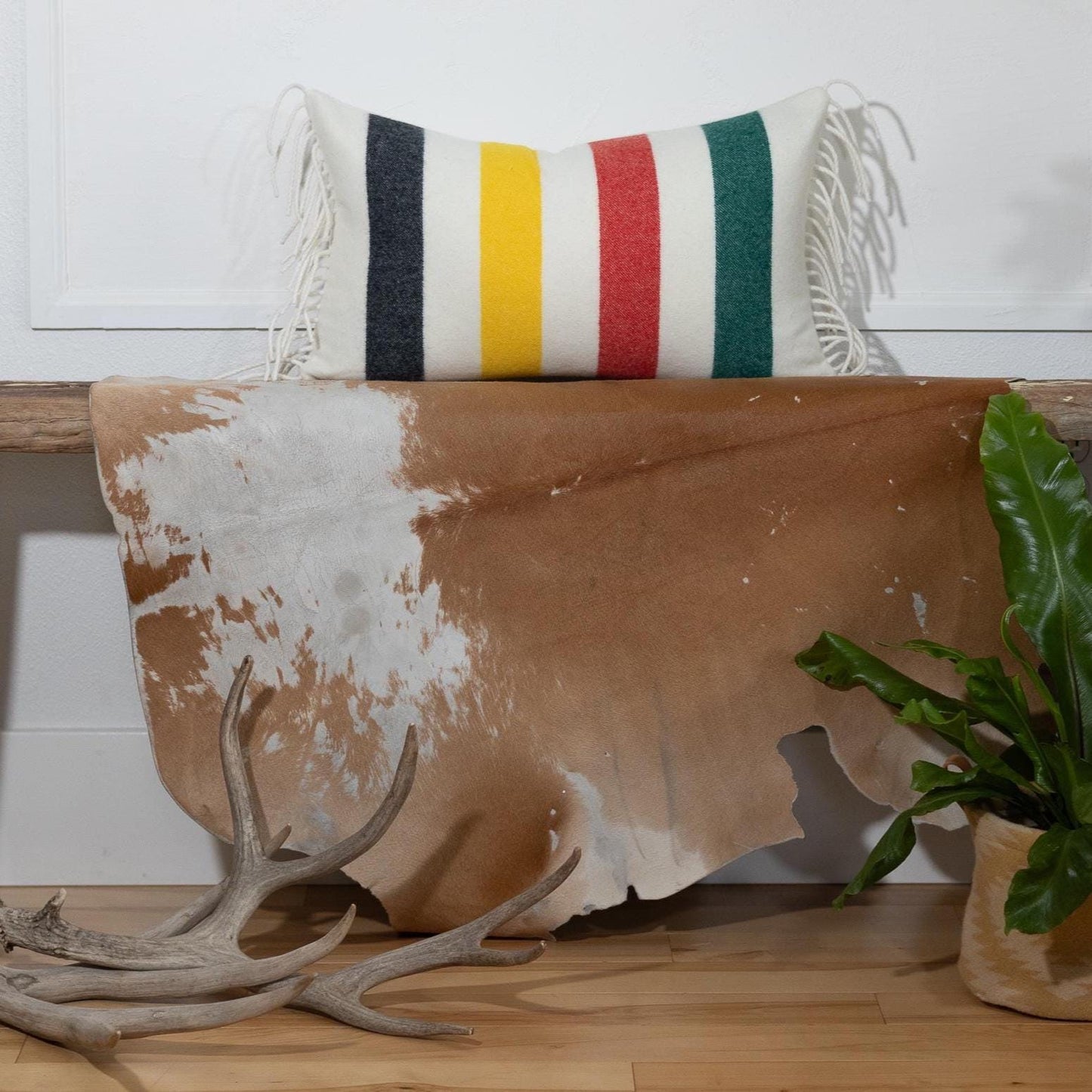 Glacier Stripe Merino Wool Pillow Cover 11x17 – Ready to Ship