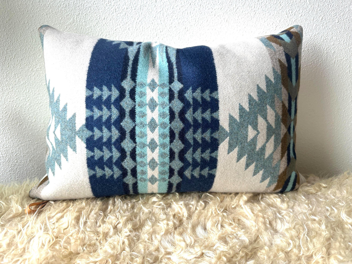 Rancho Arroyo Shale Wool Pillow Cover – Customizable Front or Inverse