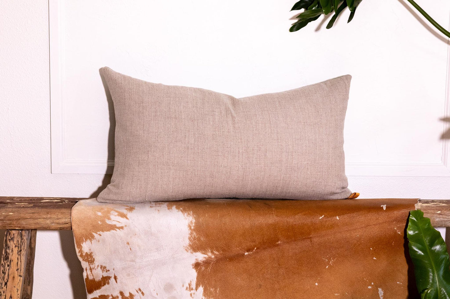 Limited-Edition Green Wool & Linen Lumbar Pillow Cover – Only 2 Made