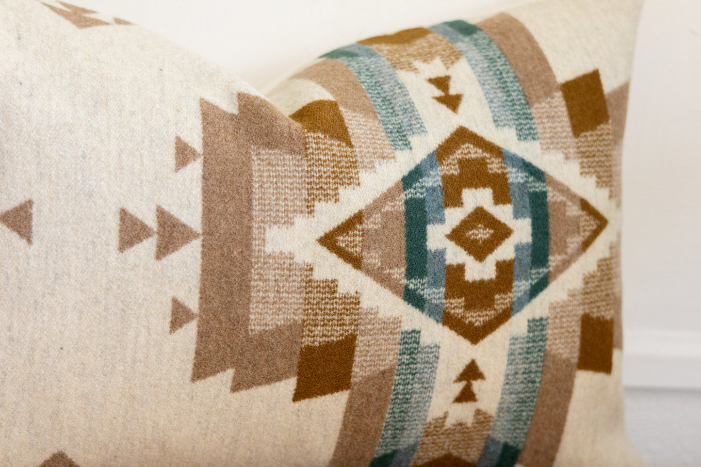 Rock Point Long Lumbar Pillow Cover – Wool & Cream Boucle, Ready to Ship