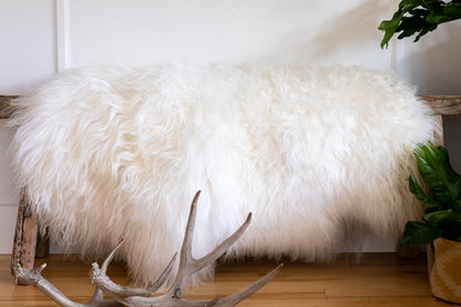 Icelandic Sheepskin Throw in Ivory