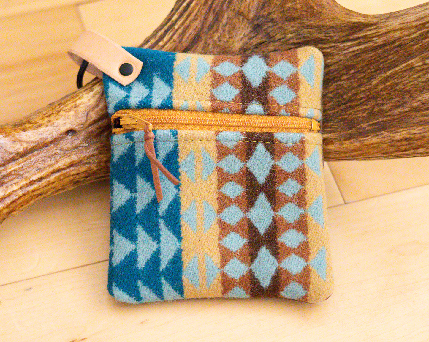 Mini Wool Wallet – Handcrafted Southwestern Design