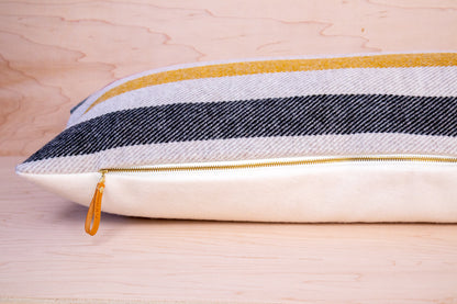 Glacier National Park White Long Lumbar Pillow Cover – Final Edition | Retired Eco-Wise Wool