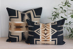 Oxford Harding Wool Pillow Cover – Black & Camel Iconic Pattern