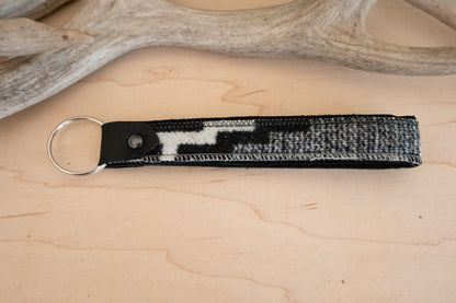 Heritage Wool Key Fob Wristlet – Leather & Southwestern Pattern