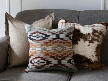 Mesilla Geometric Wool Pillow Cover – Southwestern Throw Accent Pillow
