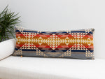 Smith Rock Long Lumbar Pillow Cover – Wool & Cream Boucle, Ready to Ship