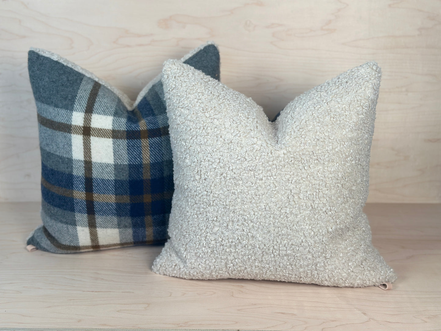 Raleigh Plaid Wool Pillow Cover - Made to Order