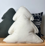 Rain Forest Green Wool Tree Pillow – Ready to Ship Rustic Accent