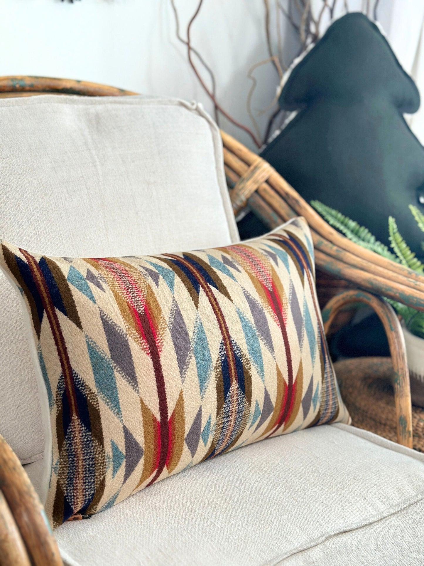 Wyeth Trail Wool Pillow Cover – Rare Discontinued Fabric