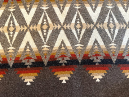 Pacific Crest Brown Wool Pillow Cover – Made-to-Order