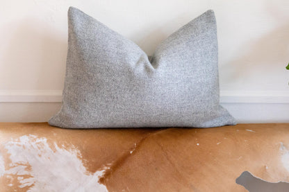 Gray Heather Wool Pillow Cover – Washable Pendleton® Eco-Wise Wool Cushion
