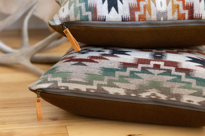 Mesilla Geometric Wool Pillow Cover – Southwestern Throw Accent Pillow