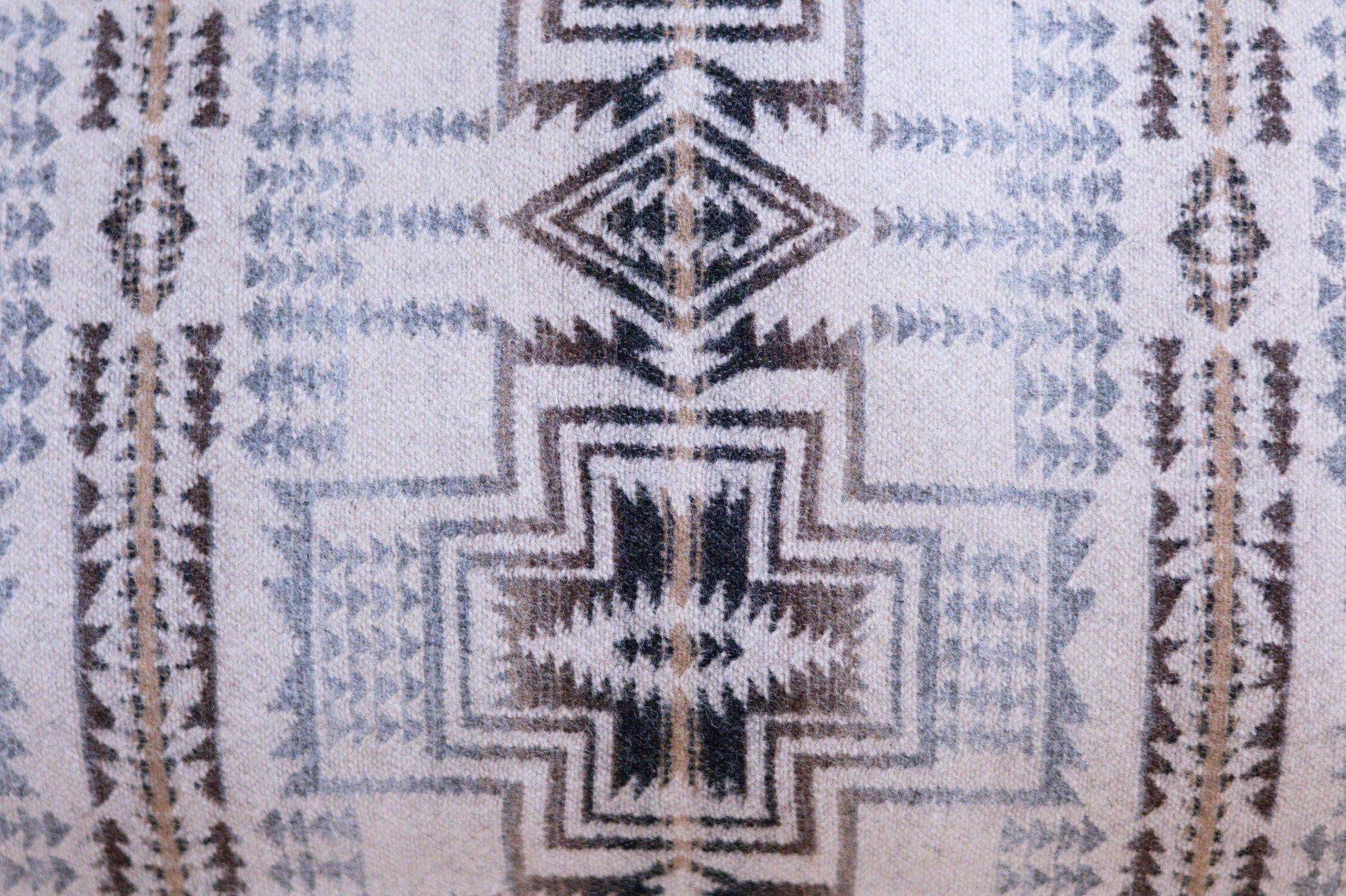 Close up of Pendleton Harding Star Wool Fabric
