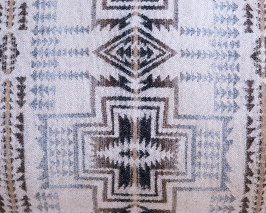 Close up of Pendleton Harding Star Wool Fabric