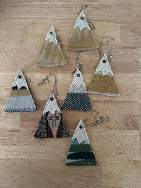 Southwestern Wool Car Air Freshener: Hanging Mountain Oil Diffuser for Vehicles, Essential Oils, Rodeo gift