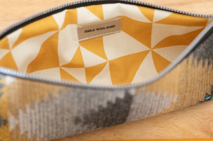 Versatile Zippered Wool Pouch: Pencil Case, Knitting Needle Holder, Makeup Brush Organizer, Clutch, ships fast