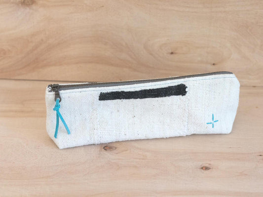 Versatile Mudcloth Zippered Pouch: Pencil Case, Knitting Needle Holder, Makeup Brush Organizer, Ships Fast