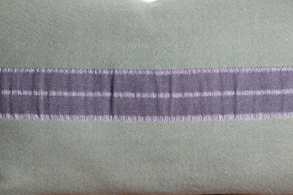 Limited-Edition Green Wool & Linen Lumbar Pillow Cover – Only 2 Made