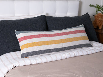 Glacier National Park White Long Lumbar Pillow Cover – Final Edition | Retired Eco-Wise Wool